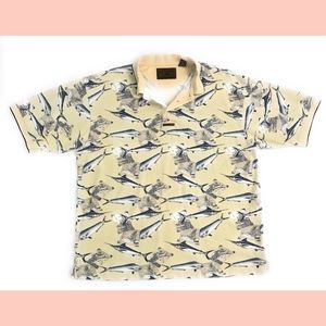 Deep Sea Fishing Sailfish Short Sleeve Polo Shirt